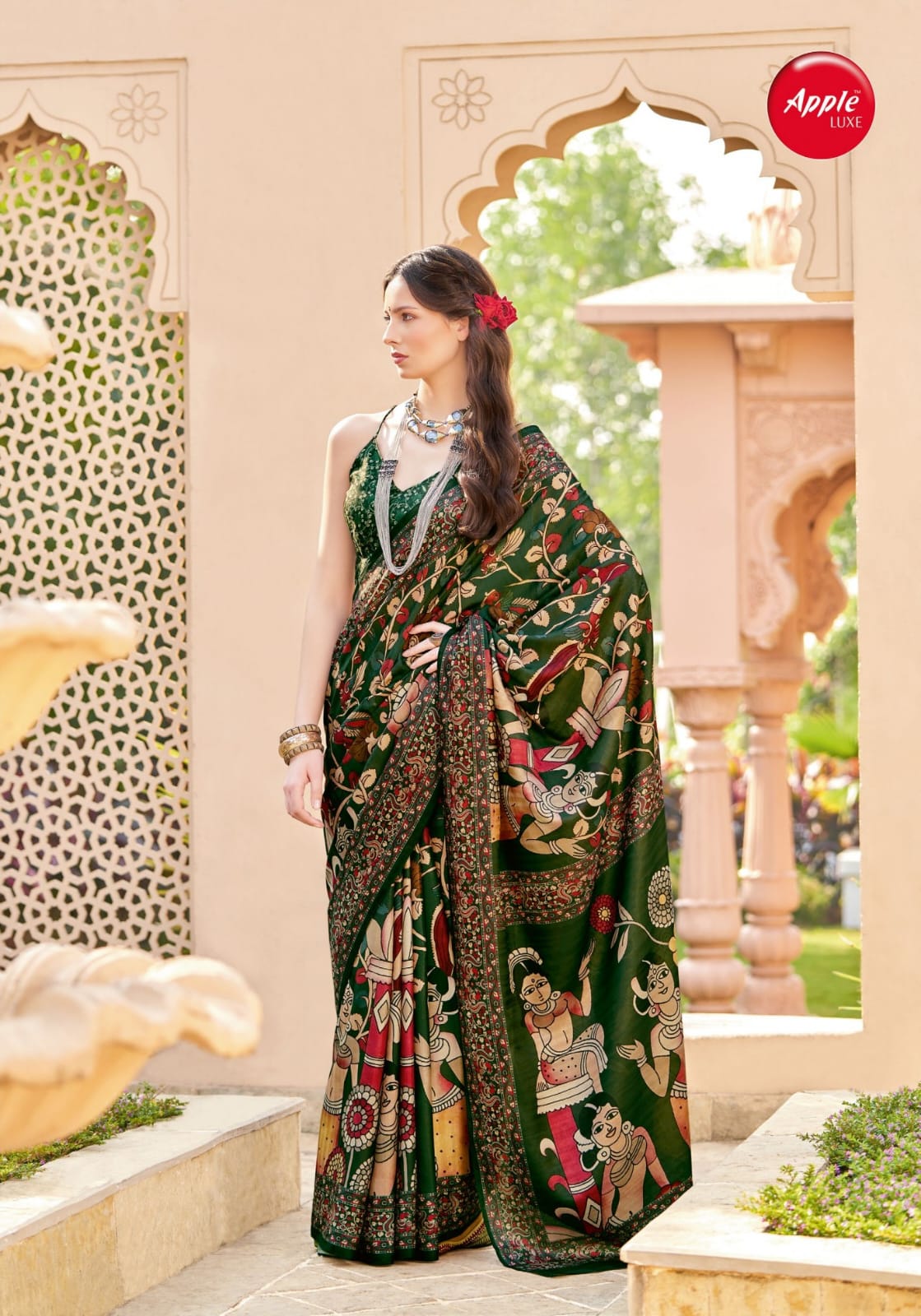 Roop Rani Vol 1 By Apple Printed Silk Sarees Wholesalers In Delhi